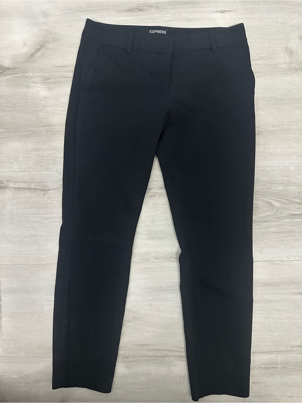Express Black Columnist Straight Leg Dress Pants